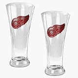 Detroit Red Wings 2 Piece 19 oz Pilsner Glass Set