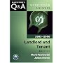 Q&A: Landlord and Tenant 2005 and 2006