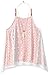 Beautees Girls' Sleevless Shark Bite Tank Top with Necklace