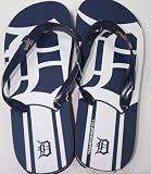 Detroit Tigers MLB Unisex Big Logo Flip Flops