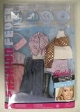K2888  Barbie Fashion Fever Hilary Duff Closet with White Camisole & a Lavender & Light Pink Print Jacket, Blue Jeans & Other Outfits and Accessories