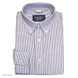 Boys Stripe Oxford Long Sleeve Button Down Shirt