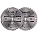 DEWALT DW3106P5 2 Blade 10-Inch 60-Tooth Crosscutting Saw Blade and 10-Inch 32-Tooth General Purpose Saw Blade Combo Pack
