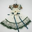 Handmade Potpourri Bag - Antique Dress in Hunter Green - One-of-a-kind Handmade Potpourri Bag - Antique Dress in Hunter Green - One-of-a-kind