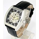 Auguste Galan MECCANIX ASTS Mens Mechanical Skeleton Watch with Black Strap. Model: AG-0740