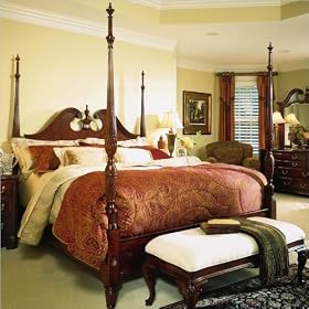 Cherry Grove Pediment Poster Bed by American Drew