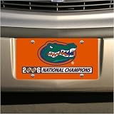 Florida Gators 2006 BCS National Champions Orange Acrylic Gator Head License Plate