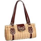 [サック] SAC オーストリッチ型押しエナメルラタンカゴバッグ
