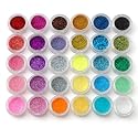 lot 30 Pots Glitter Fin Poussière Etoile à Multiusages Déco Ongles Maquillage