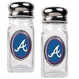 MLB Atlanta Braves Salt and Pepper Shaker Set with Crystal Coat
