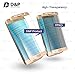 Samsung S7 edge Screen Protector, D&P Full Screen Tempered Glass Screen Protector for S7 edge (Gold frame)