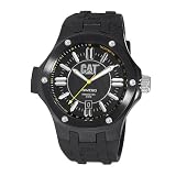 CAT Men's A116121121 Navigo Date Black Analog Dial with Black Rubber Strap Watch
