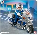 Enlarge toy image: Playmobil 4261 POLICE MOTORBIKE with Rider - toddler baby activity product