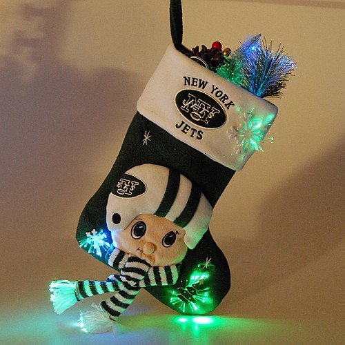 New York Jets Mascot Fiber Optic Stocking