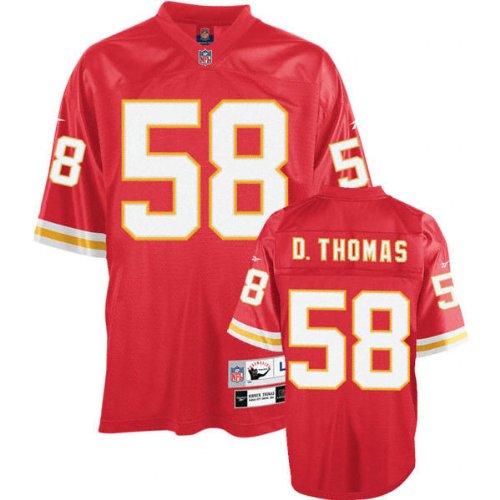 Derrick Thomas Red Reebok NFL Premier Throwback Kansas City Chiefs Jersey