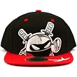 Men's Ninja Robot 2 Tone Snapback Adjustable Baseball Ball Cap Hat Black Red