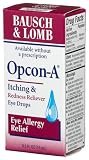 Bausch & Lomb Opcon-A Eye Drops, Eye Allergy Relief, 0.5-Ounce Bottles (Pack of 3)