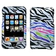 Ipod Touch 2nd and 3rd Gen Rainbow Zebra Skin (2D Silver) Phone Protector Cover Ipod Touch 2nd and 3rd Gen Rainbow Zebra Skin (2D Silver) Phone Protector Cover