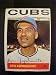 Ken Aspromonte Chicago Cubs #252 1964 Topps Signed Autographed Baseball Card