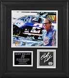 Mounted Memories Rusty Wallace Framed Photo W/ Autographed Race Used Tire And Plate