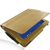 PDair BX1 Brown / Crocodile Pattern Leather Case for Fujitsu STYLISTIC Q550 Slate PC