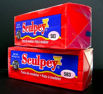 Original Sculpey III- 583 Red Hot Red One Pound