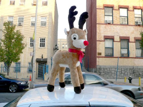 51DH0rgWnPL EXTRA LARGE 46 ALMOST 4 FEET TALL STUFFED REINDEER   ABSOLUTELY ADORABLE CHRISTMAS HOLIDAY GIANT STUFFED PLUSH ANIMAL   AMERICAN MADE IN THE USA AMERICA  COLOR BEIGE