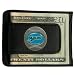 Florida Marlins Black Leather Card Holder & Money Clip