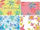 Funky Flora Small Note Cards (Potter Style)
