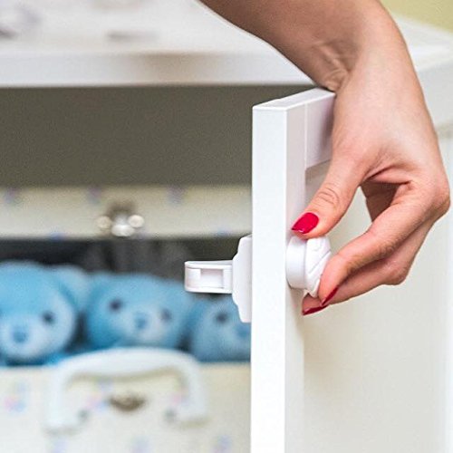 Nurturelle 8 locks+2 keys magnetic child safety cabinet…
