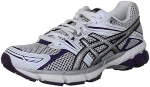 Asics Women's Gt 1000 W White/Silver/Purple Trainer T2L6N 0191 6 UK