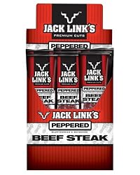 Jack Link's Beef Steak, Peppered, 1-Ounce Packages (Pack of 24)