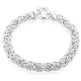 Sterling Silver Byzantine Bracelet - 8
