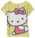 Hello Kitty Girls 2-6x Short Sleeve Mirror Sub Tee,Yellow,2T