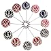 Landisun Men's Lapel Pin Flower Boutonniere Set Handmade For Suits (1 Dozen, Style 1)