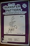 Hot Iron Transfer Pattern #212 Rose (With Iron On Pattern Instructions)