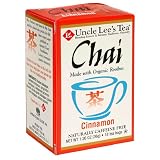 Uncle Lee s Tea Organic Cinnamon Chai, 18-Count Box (Pack of 4)