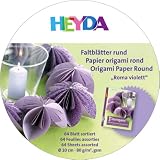 Produkt-Bild: HEYDA Origami Faltbl&auml;tter, rund, 150 mm VE=1