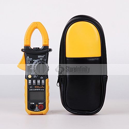 Labloot C1 Clamp Meter AC DC Current Volt Tester With Labloot Soft Holster Case Like MS2108A