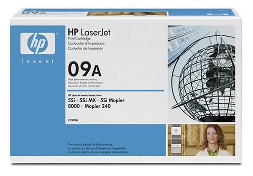 Original HP LaserJet 09A Black Print Cartridge in Retail Packaging