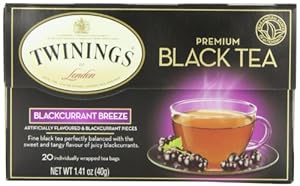 Twinings Tea Blackcurrant, 20-Count Boxes (Pack of 6)