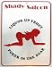 SB Novelty - Liquor Up Front, Poker In The Rear - Parking Metal Street Sign