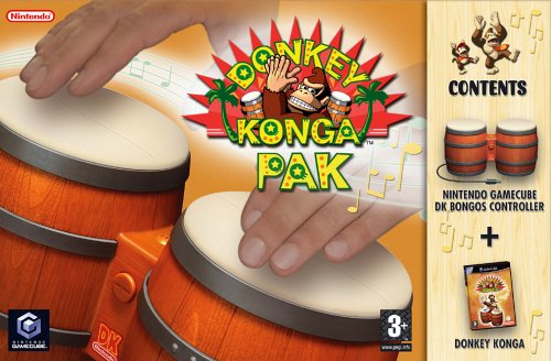 Childrens Toyshop  Video Games : Donkey Konga (Includes Bongos) (GameCube)
