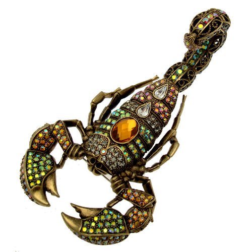Acosta Jewellery - Giant Antique Style Swarovski Crystal Scorpion Brooch