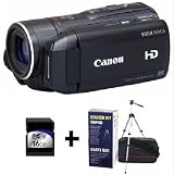 Canon VIXIA HF M30 Dual Flash Memory Camcorder, 16 GB SDHC Memory Card & Digital Starter Kit Bundle