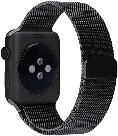 Apple Watch Band, Bellivin Milanese Loop Stainless Steel Watch Strap for 42mm Apple Watch - Black