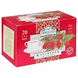 Ahmad Tea Raspberry Black Tea, Tea Bags, 20-Count Boxes (Pack of 6)