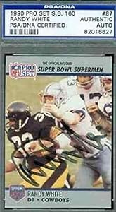 Randy White Autograph 1990 Pro Set Signed - PSA/DNA Certified - NFL Autographed Rookie Cards