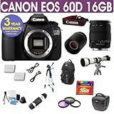 Canon EOS 60D + Sigma 18-200mm OS Lens + 650-1300mm Lens