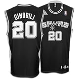 Manu Ginobili Youth Replica Jersey - San Antonio Spurs Jerseys (Black) YLG